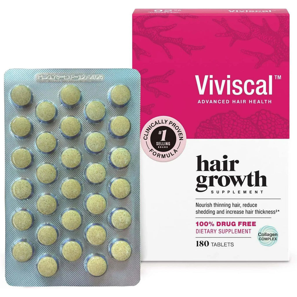 ViviscaI Hair Growth Supplement for Women 180 Tablets - 3 Month Supply